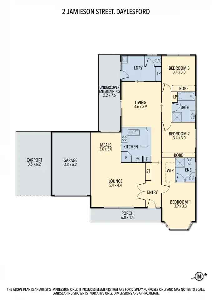 Floorplan of Homely house listing, 2 Jamieson Street, Daylesford VIC 3460