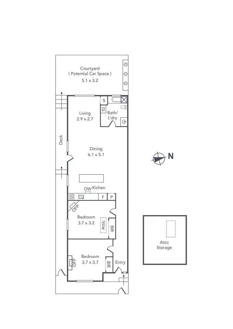 Floorplan of Homely house listing, 7 Woodfull Street, Prahran VIC 3181
