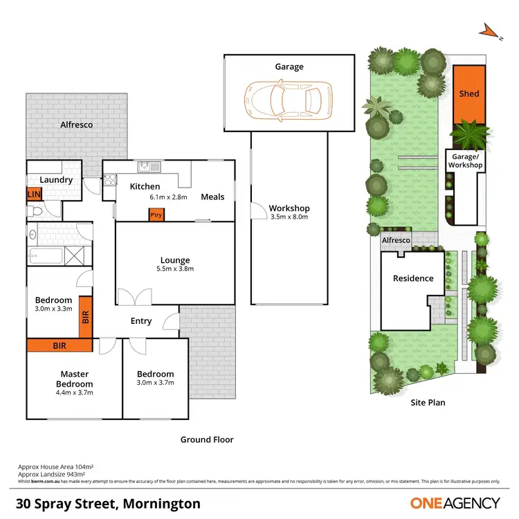 Floorplan of Homely house listing, 30 Spray Street, Mornington VIC 3931