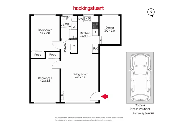 Floorplan of Homely apartment listing, 8/8 Marriott Street, St Kilda VIC 3182