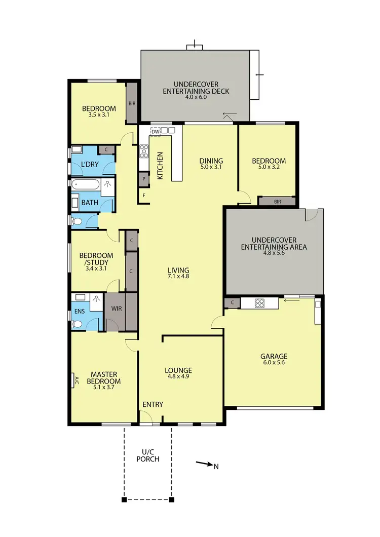 Floorplan of Homely house listing, 62 Greenfields Drive, Epping VIC 3076