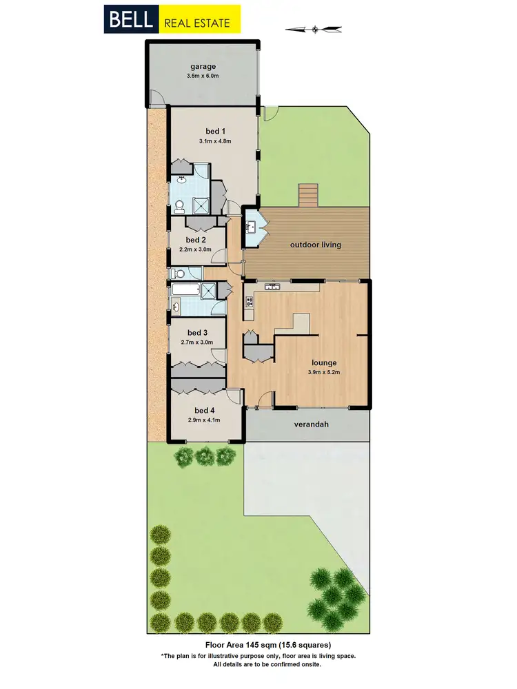 Floorplan of Homely unit listing, 1/22 Westley Street, Ferntree Gully VIC 3156