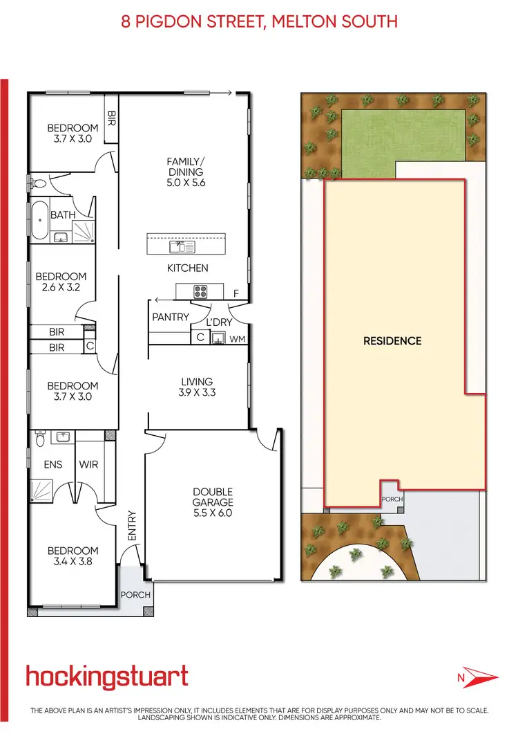 Floorplan of Homely house listing, 8 Pigdon Street, Weir Views VIC 3338