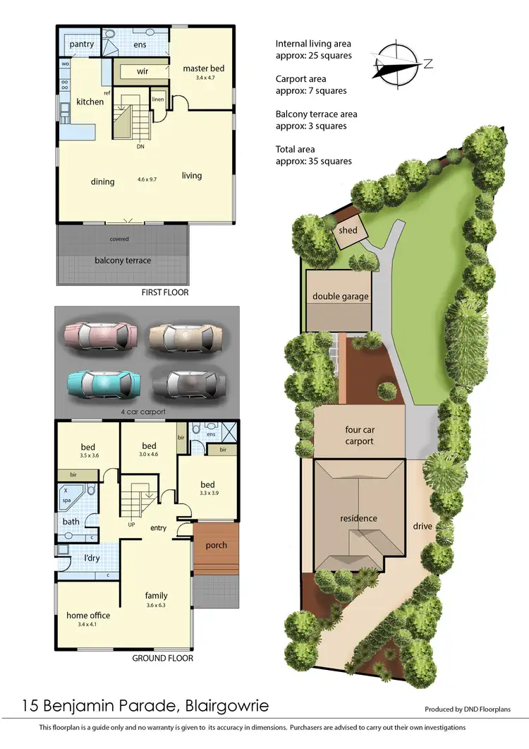 Floorplan of Homely house listing, 15 Benjamin Parade, Blairgowrie VIC 3942