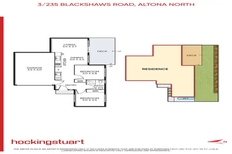 Floorplan of Homely townhouse listing, 3/235 Blackshaws Road, Altona North VIC 3025