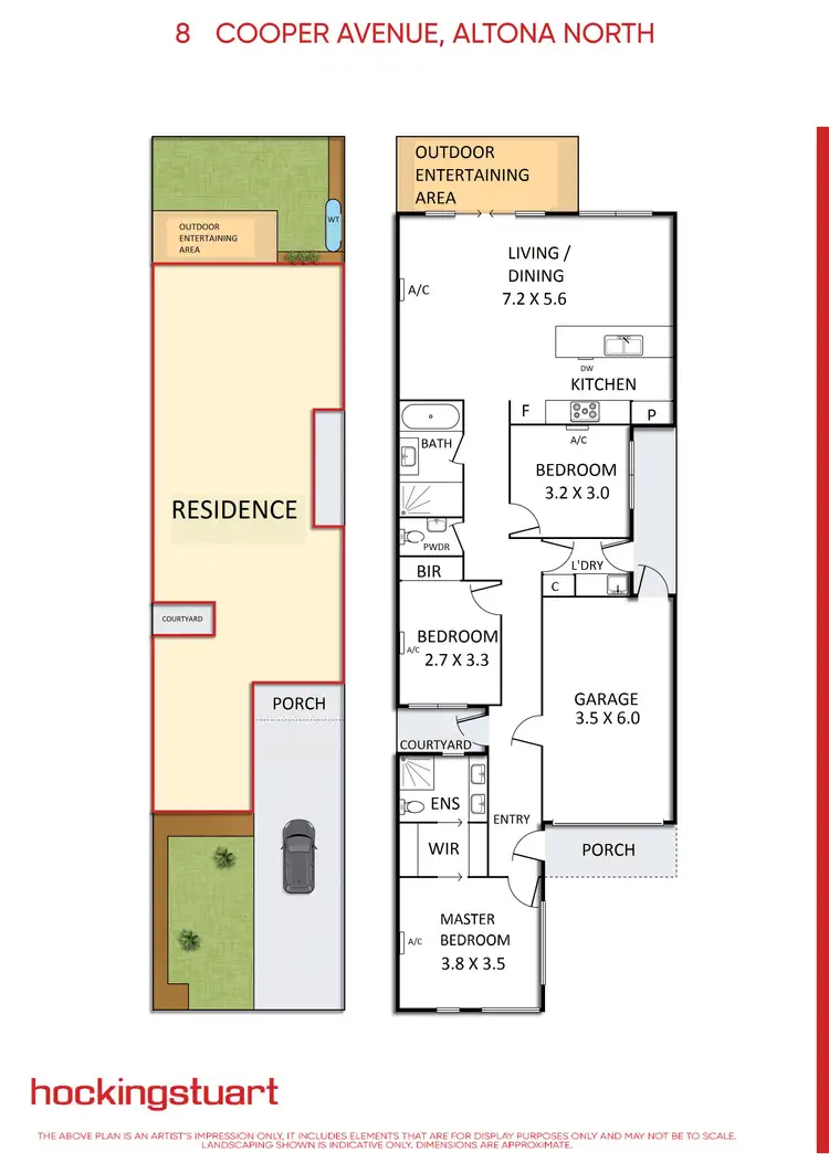 Floorplan of Homely townhouse listing, 8b Cooper Avenue, Altona North VIC 3025