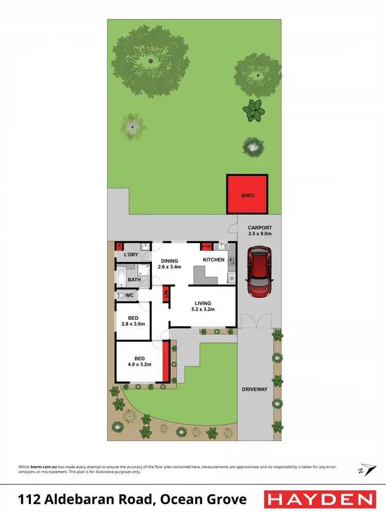 Floorplan of Homely house listing, 112 Aldebaran Road, Ocean Grove VIC 3226