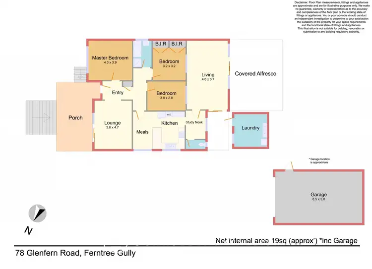 Floorplan of Homely house listing, 78 Glenfern Road, Ferntree Gully VIC 3156