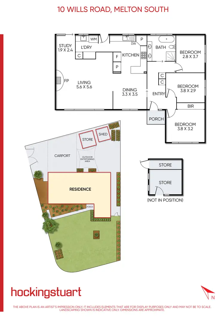 Floorplan of Homely house listing, 10 Wills Road, Melton South VIC 3338