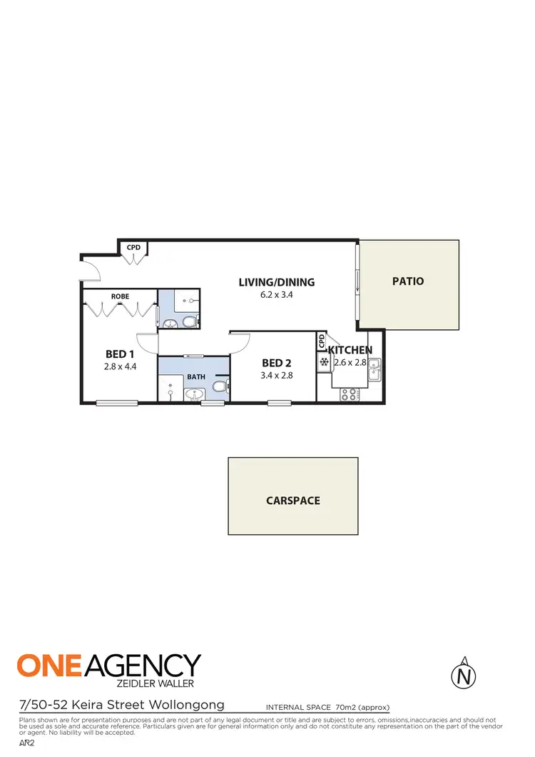 Floorplan of Homely apartment listing, 7/50 Keira Street, Wollongong NSW 2500