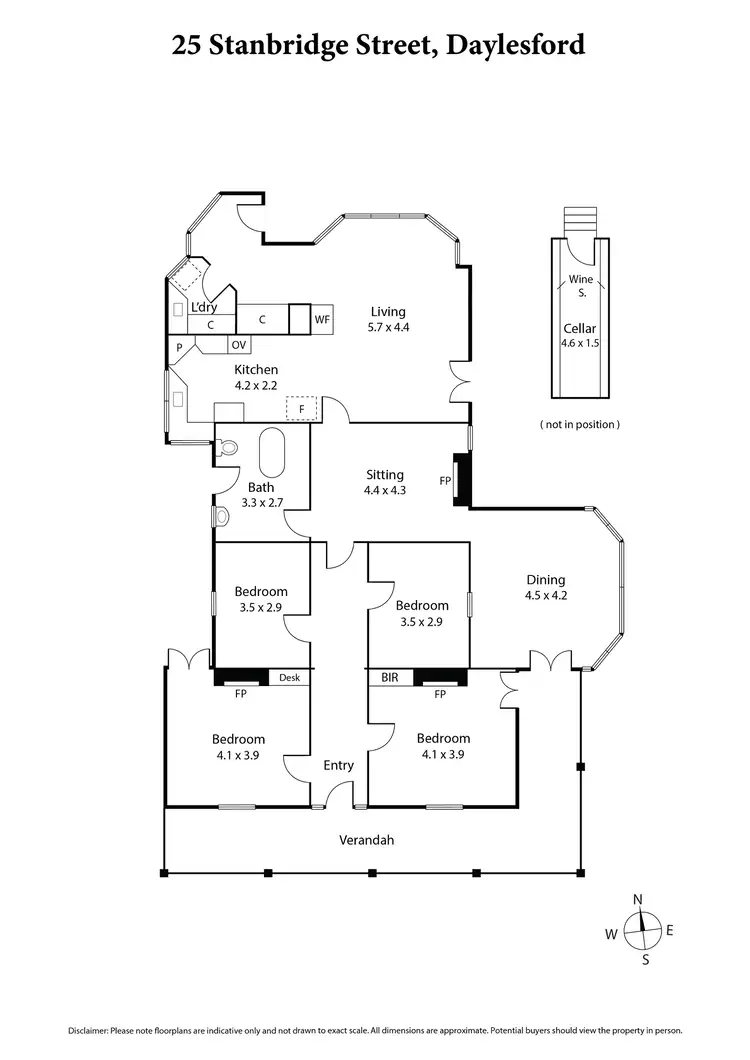 Floorplan of Homely house listing, 25 Stanbridge Street, Daylesford VIC 3460