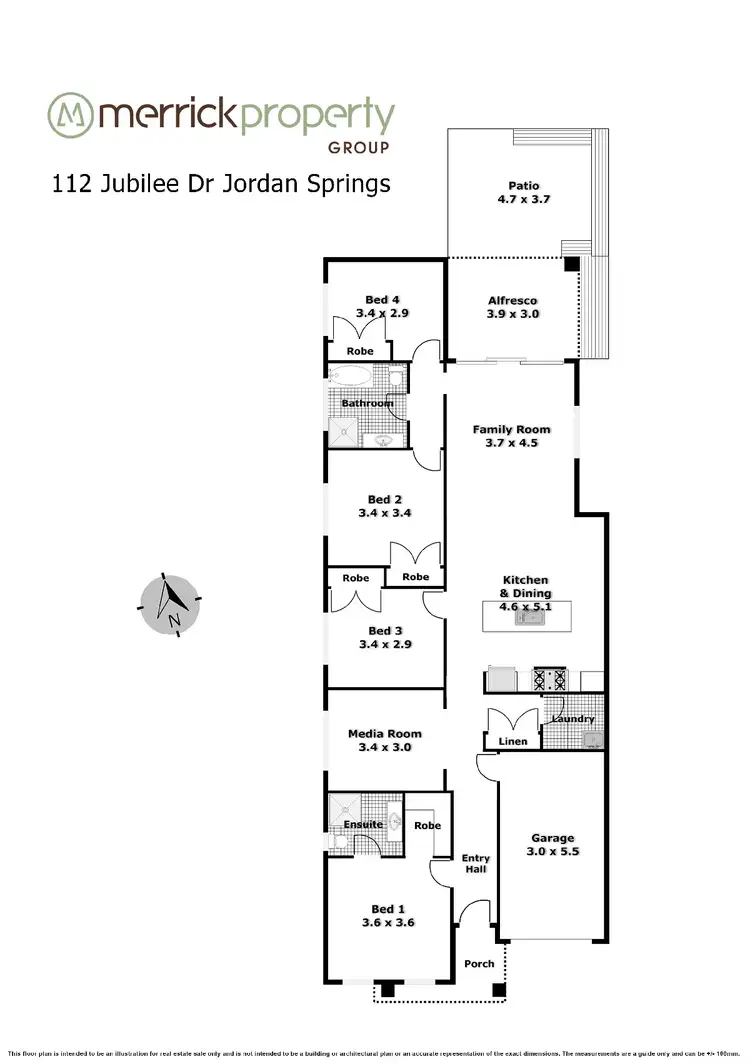 Floorplan of Homely house listing, 112 Jubilee Drive, Jordan Springs NSW 2747