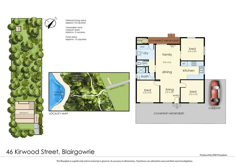 Floorplan of Homely house listing, 46 Kirwood Street, Blairgowrie VIC 3942