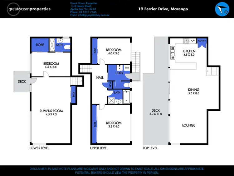 Floorplan of Homely house listing, 19 Ferrier Drive, Marengo VIC 3233