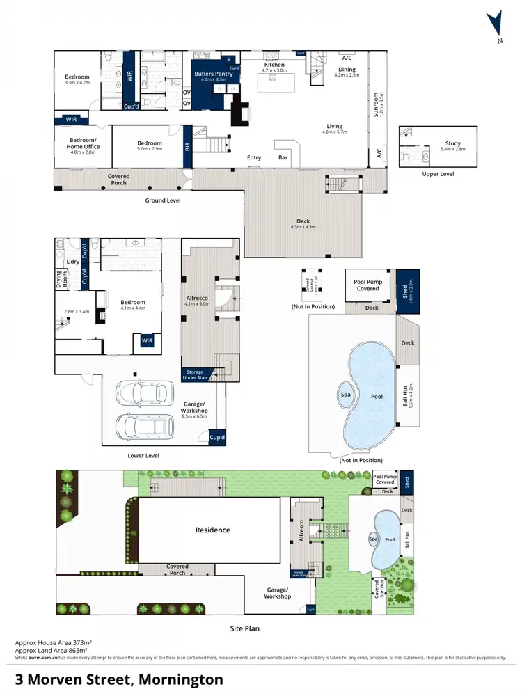 Floorplan of Homely house listing, 3 Morven Street, Mornington VIC 3931