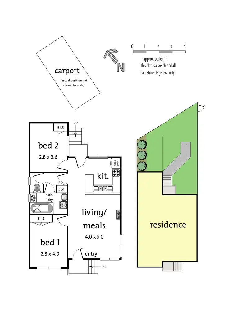 Floorplan of Homely unit listing, 2/70 Lusher Road, Croydon VIC 3136
