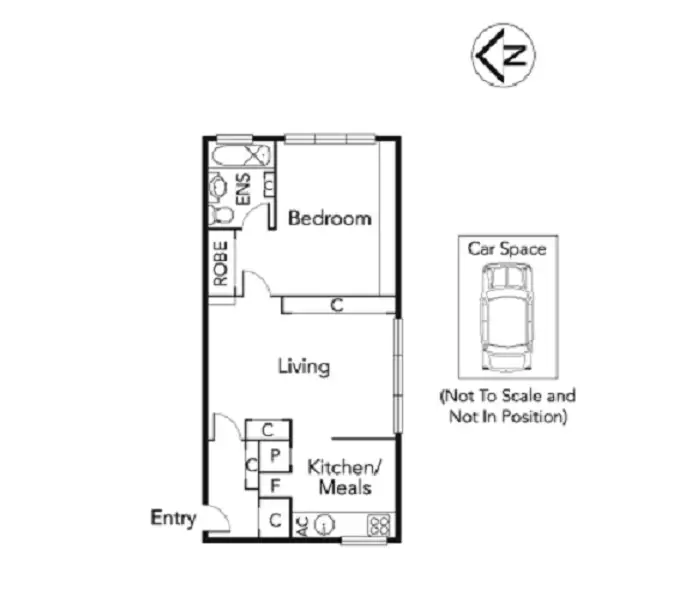 Floorplan of Homely unit listing, 8/16 Warriston Street, Brighton VIC 3186