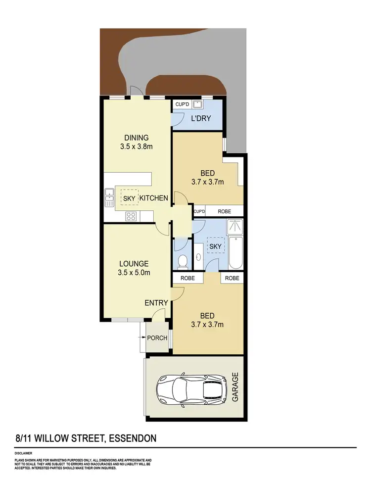 Floorplan of Homely house listing, 8/11 Willow Street, Essendon VIC 3040