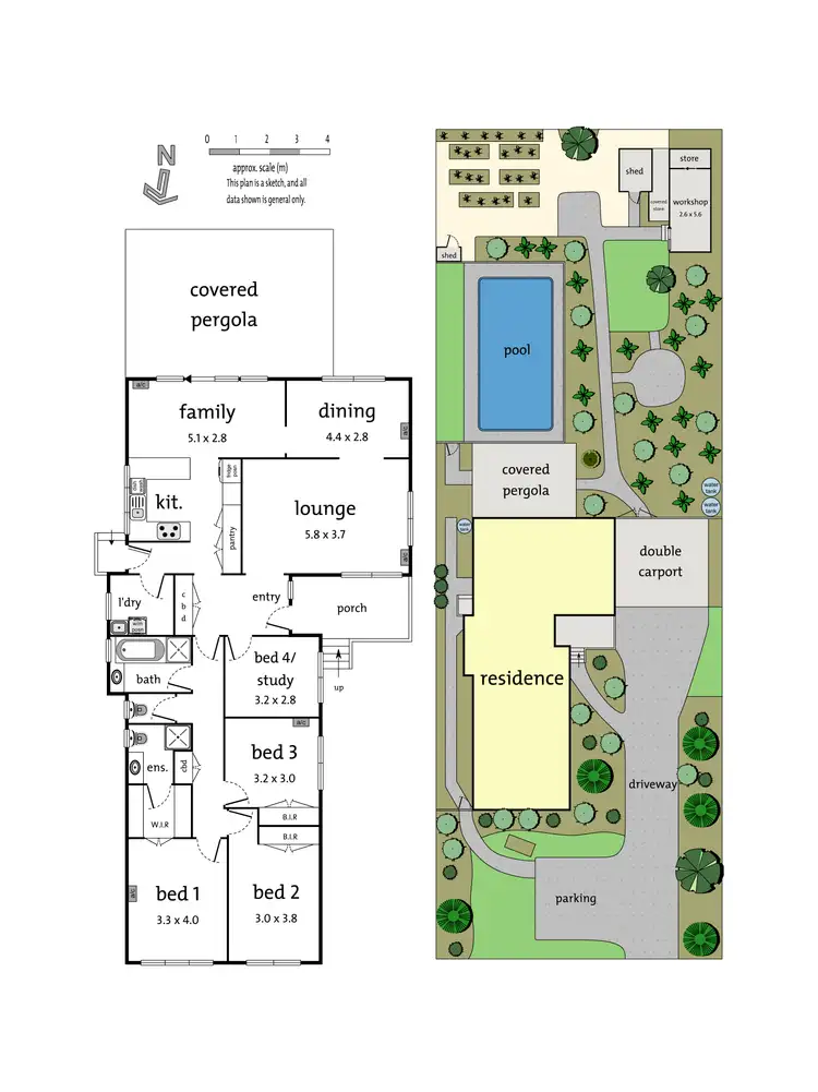 Floorplan of Homely house listing, 34 Durham Road, Kilsyth VIC 3137