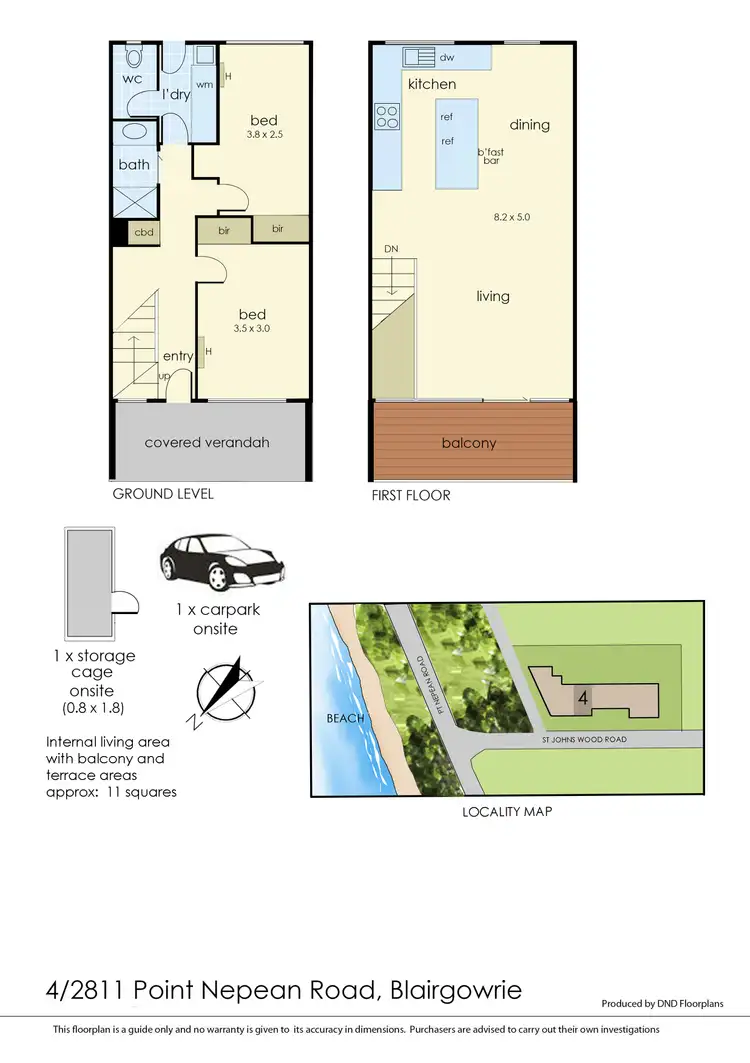 Floorplan of Homely unit listing, 4/2811 Point Nepean Road, Blairgowrie VIC 3942