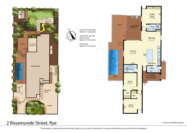 Floorplan of Homely house listing, 2 Rosamunde Street, Rye VIC 3941