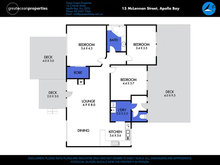Floorplan of Homely house listing, 15 McLennan Street, Apollo Bay VIC 3233