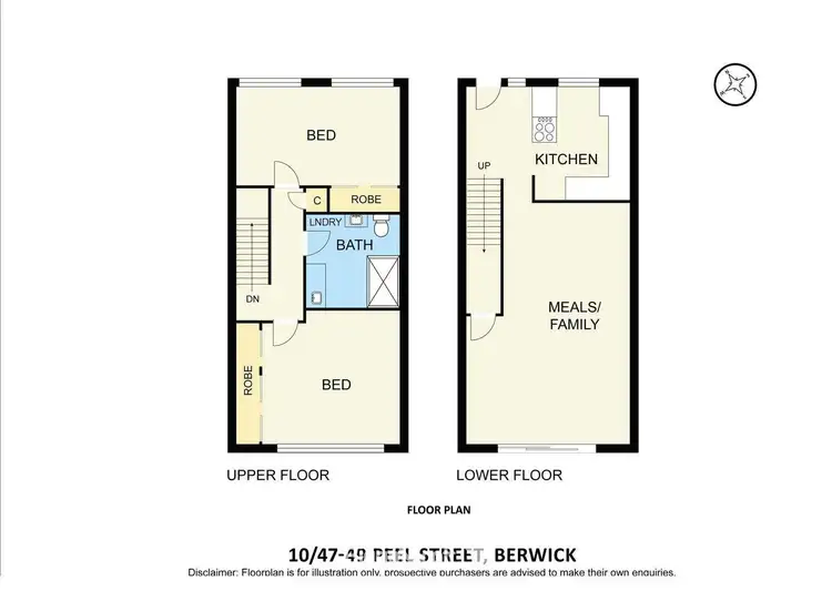 Floorplan of Homely unit listing, 10/47-49 Peel Street, Berwick VIC 3806