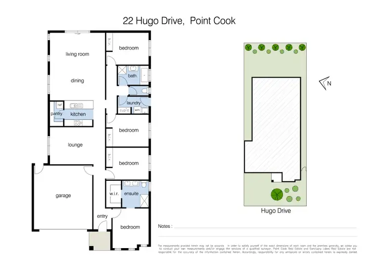 Floorplan of Homely house listing, 22 Hugo Drive, Point Cook VIC 3030