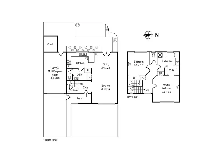 Floorplan of Homely townhouse listing, 25 Siede Court, Cheltenham VIC 3192