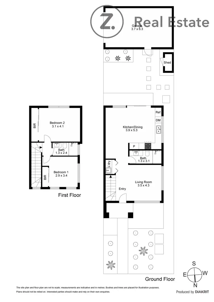 Floorplan of Homely townhouse listing, 1/6 Electra Avenue, Ashwood VIC 3147