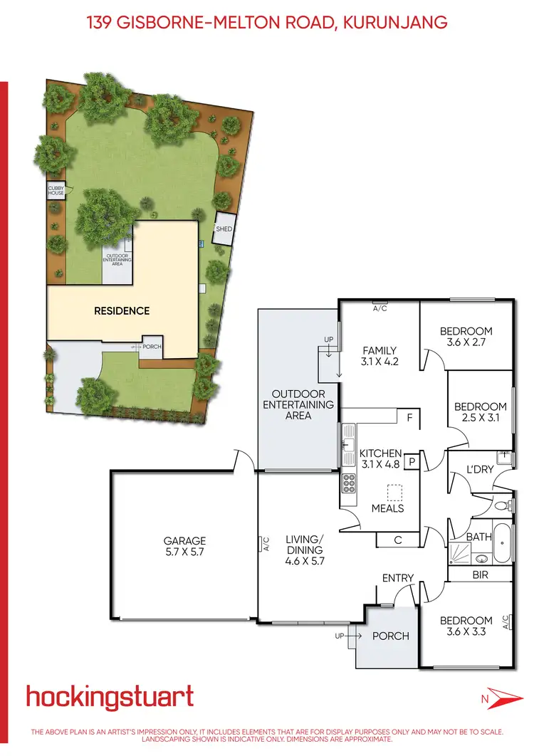 Floorplan of Homely house listing, 139 Gisborne Melton Road, Kurunjang VIC 3337