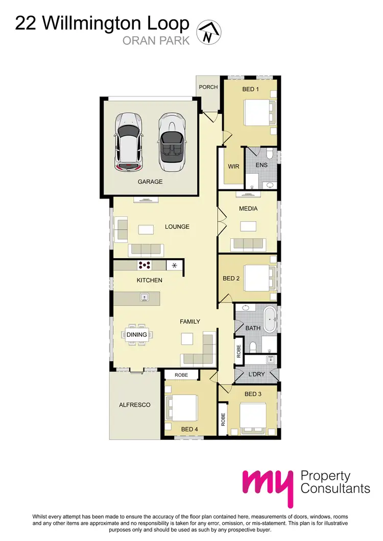 Floorplan of Homely house listing, 22 Willmington Loop, Oran Park NSW 2570