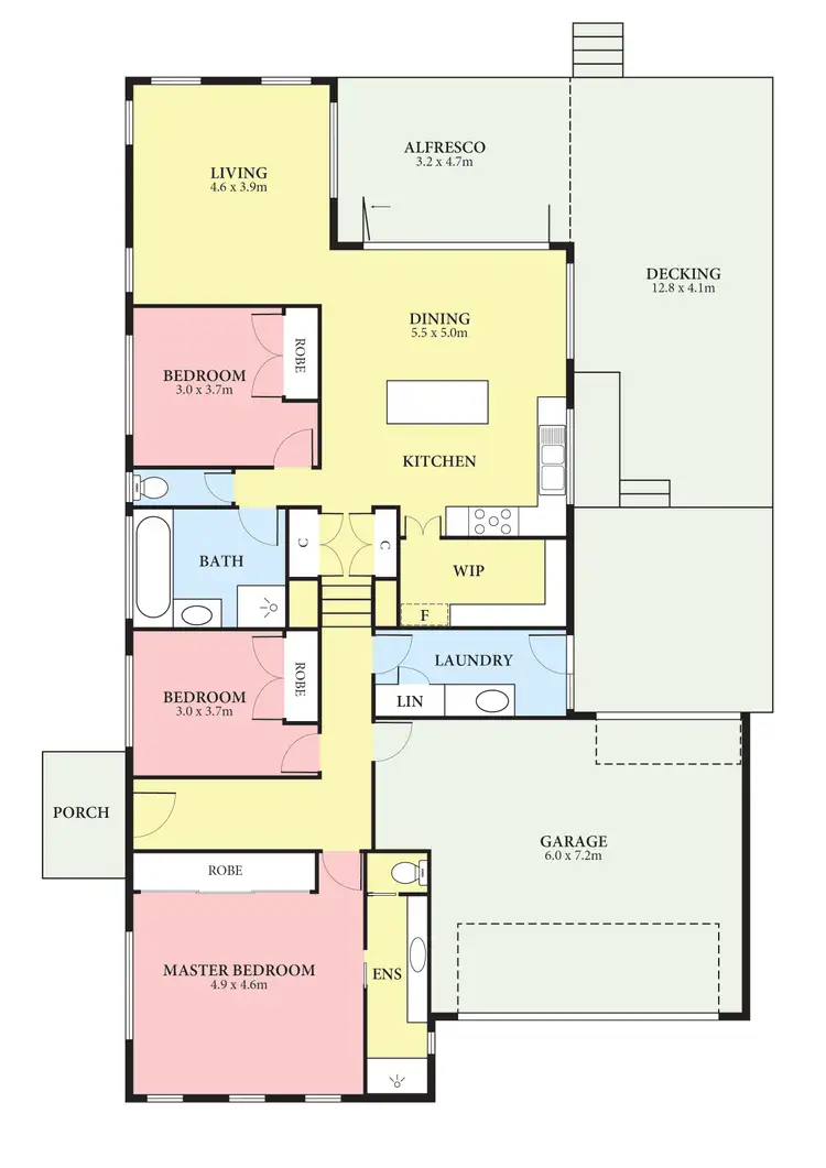 Floorplan of Homely house listing, 10 Lillian Street, Doreen VIC 3754