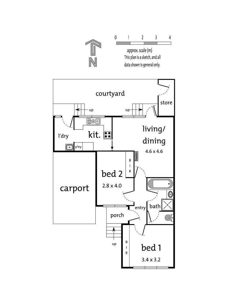 Floorplan of Homely unit listing, 4/91 Ringwood Street, Ringwood VIC 3134