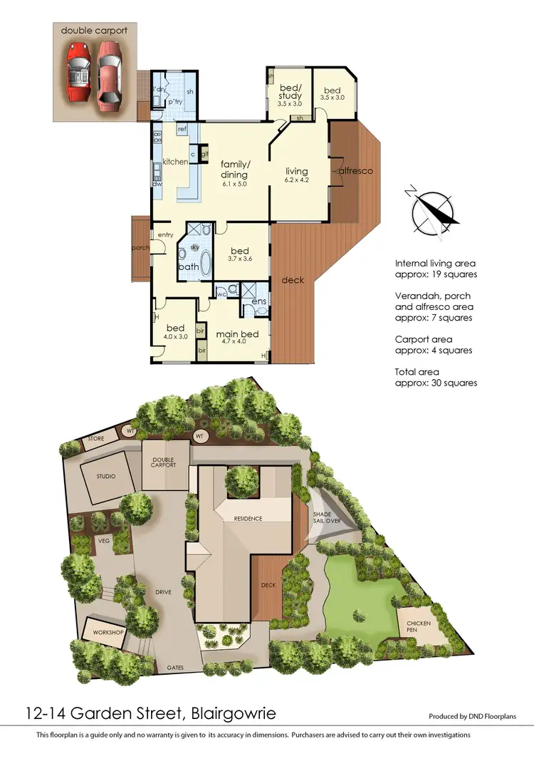 Floorplan of Homely house listing, 12-14 Garden Street, Blairgowrie VIC 3942