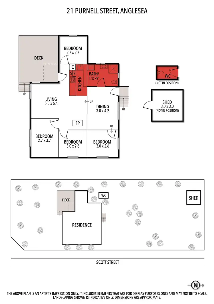 Floorplan of Homely house listing, 21 Purnell Street, Anglesea VIC 3230