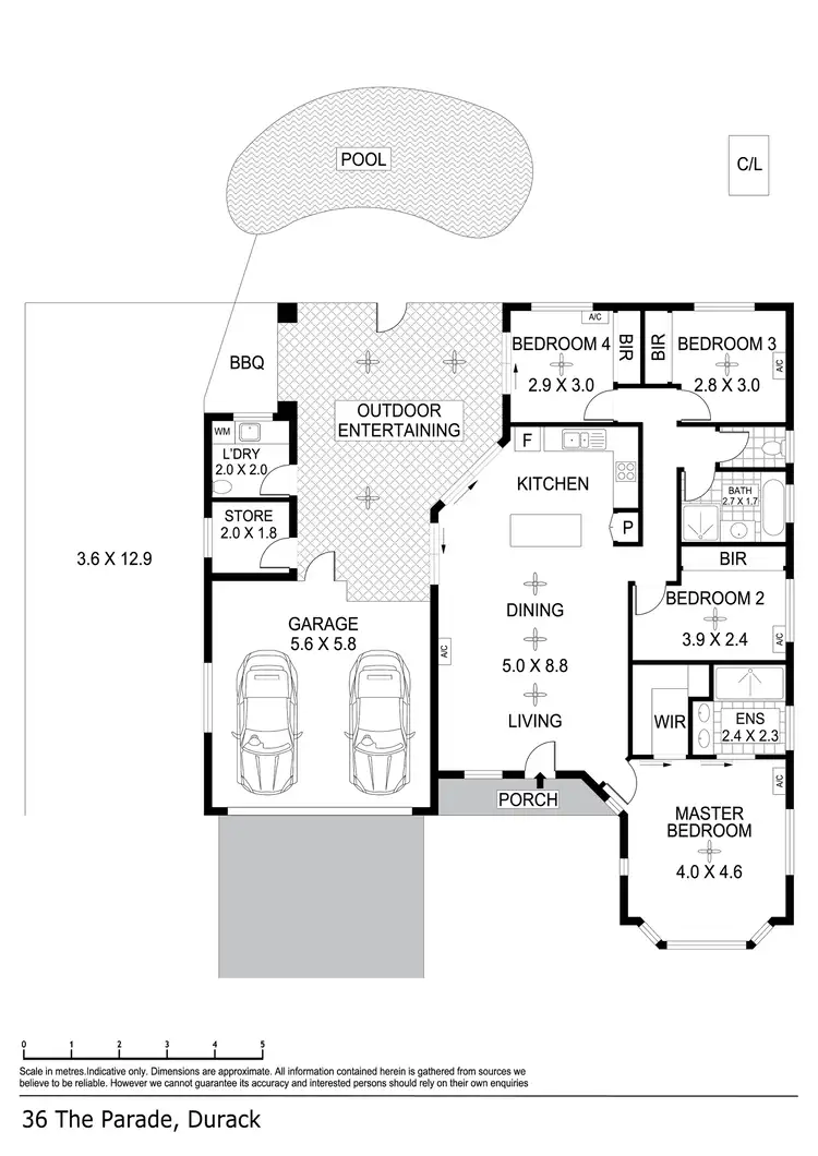 Floorplan of Homely house listing, 36 The Parade, Durack NT 830