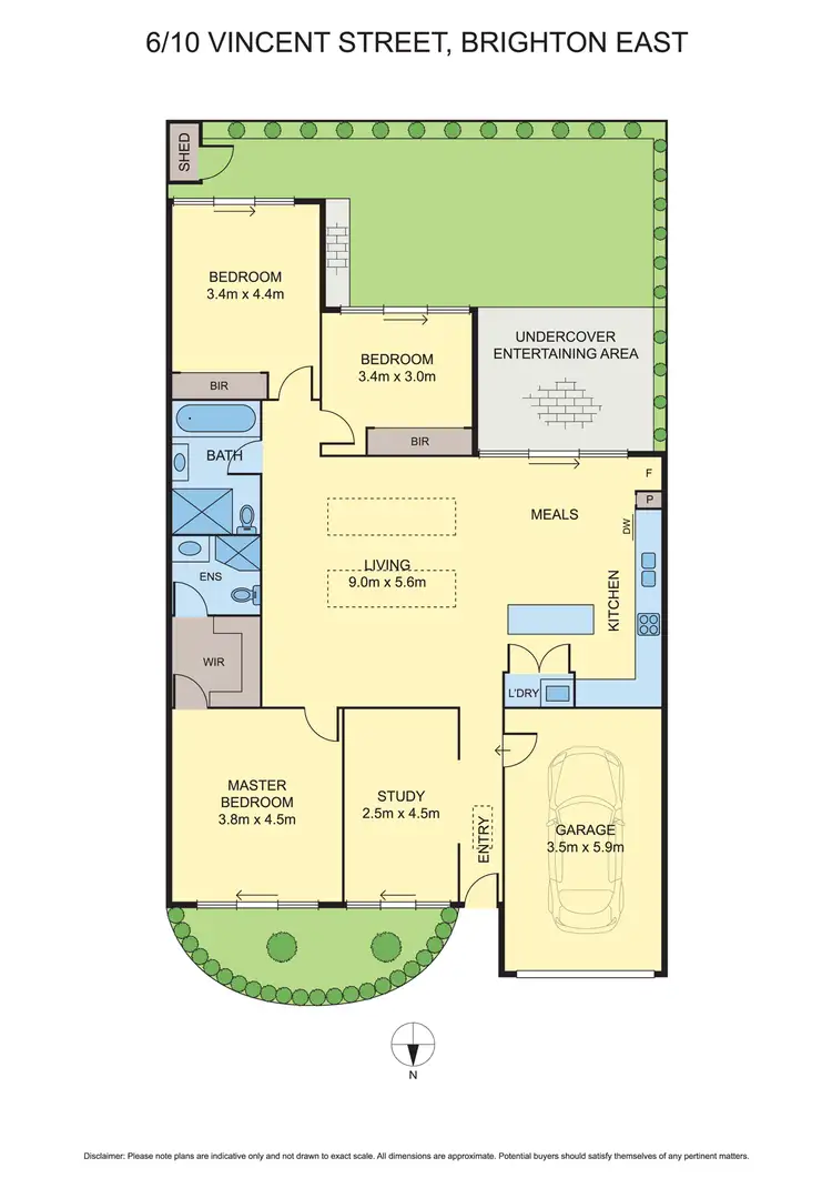 Floorplan of Homely townhouse listing, 6/10 Vincent Street, Brighton East VIC 3187