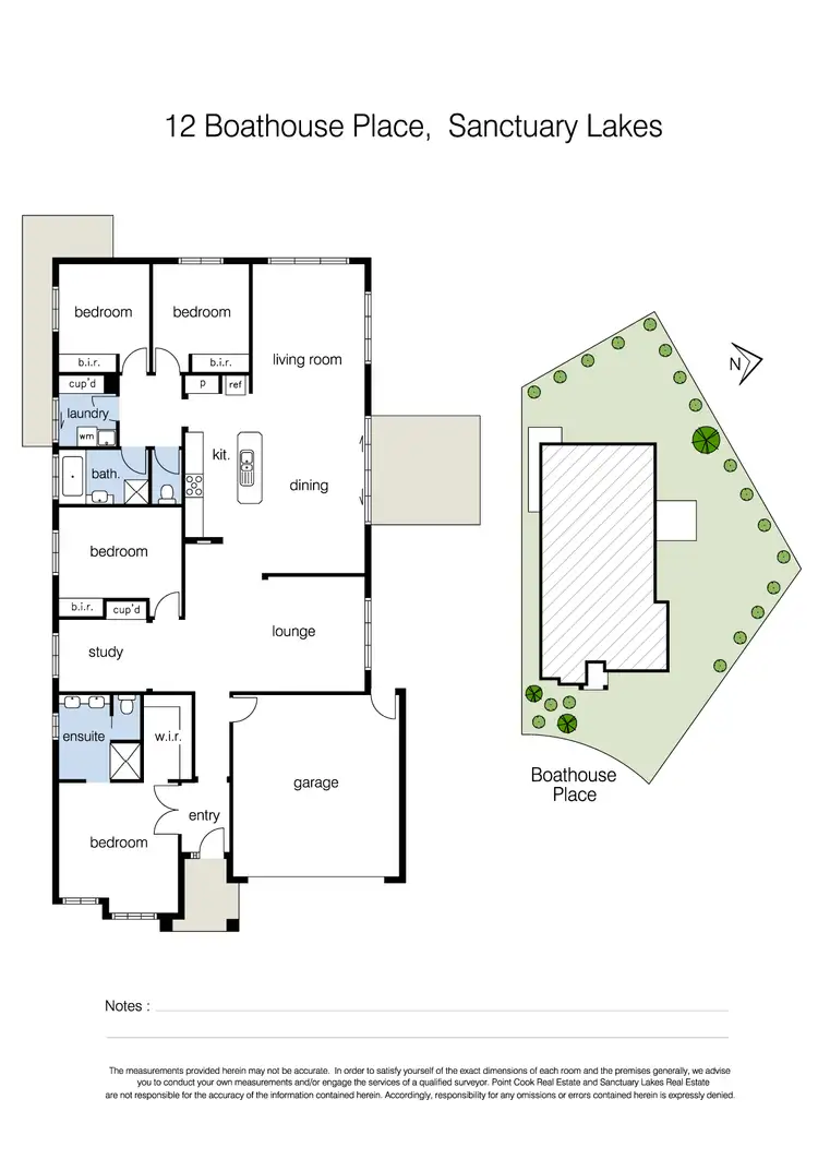 Floorplan of Homely house listing, 12 Boathouse Place, Sanctuary Lakes VIC 3030