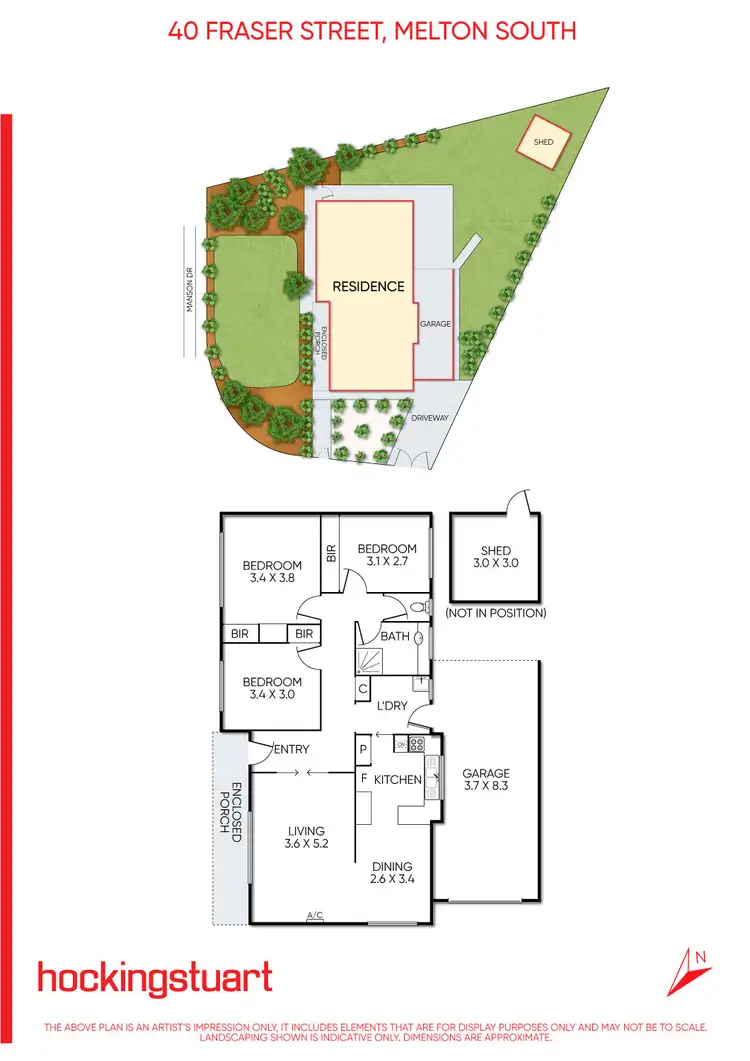 Floorplan of Homely house listing, 40 Fraser Street, Melton South VIC 3338