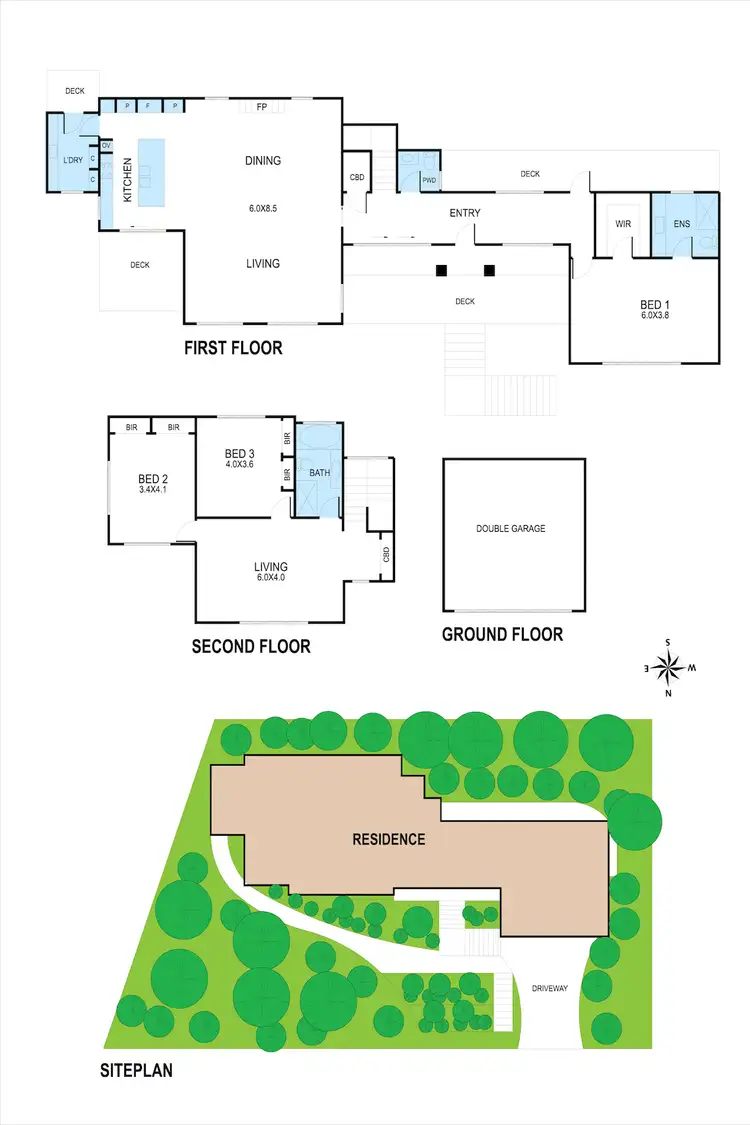 Floorplan of Homely house listing, 10 Seabird Way, Portsea VIC 3944