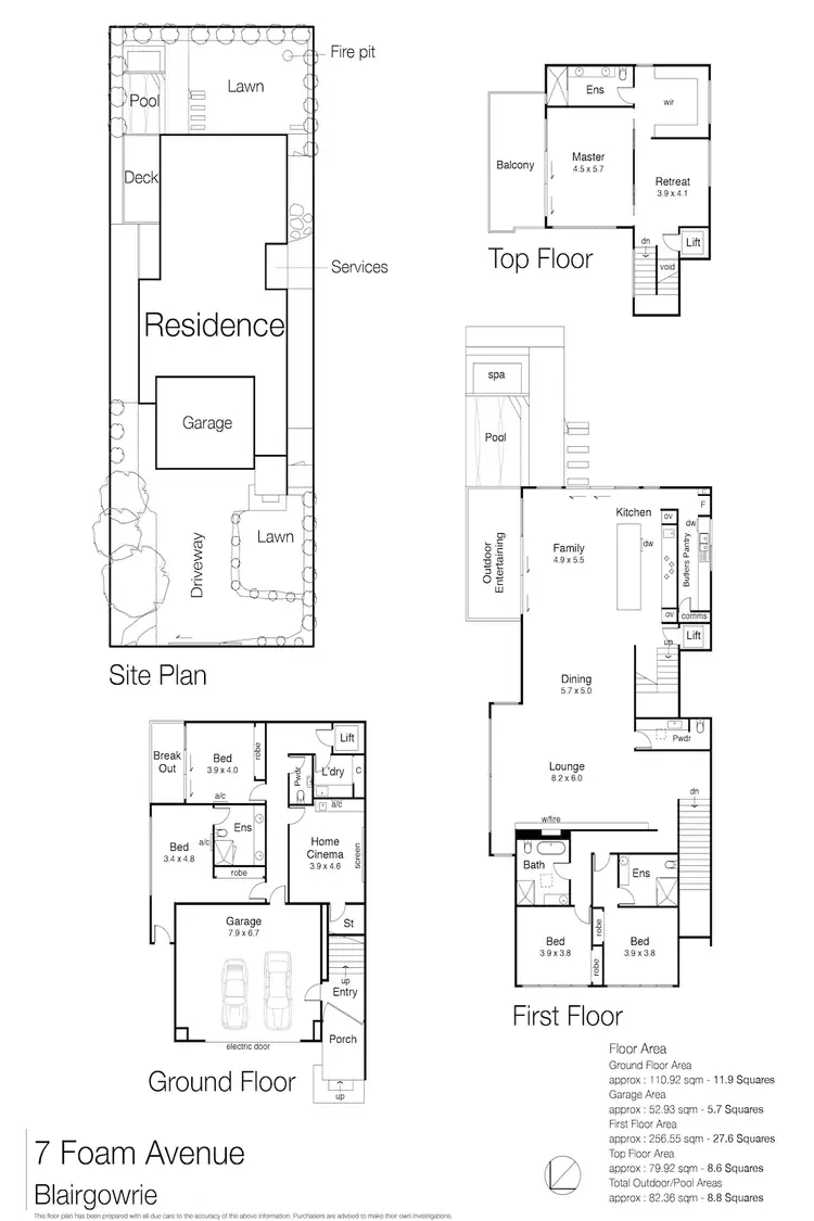 Floorplan of Homely house listing, 7 Foam Avenue, Blairgowrie VIC 3942