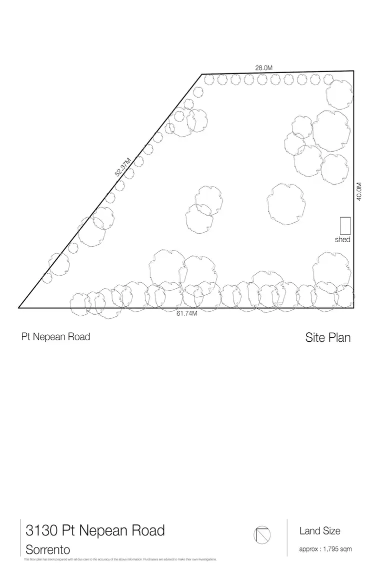Floorplan of Homely land listing, 3130 Point Nepean Road, Sorrento VIC 3943