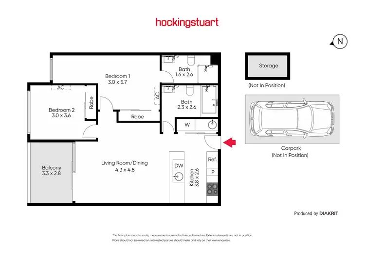 Floorplan of Homely apartment listing, 107/5-7 Kooyong Road, Armadale VIC 3143