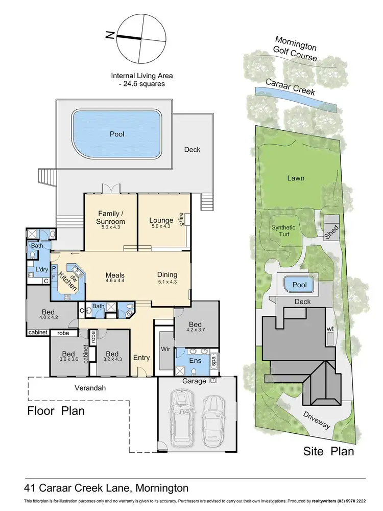 Floorplan of Homely house listing, 41 Caraar Creek Lane, Mornington VIC 3931