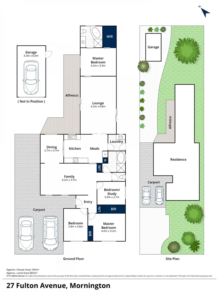 Floorplan of Homely house listing, 27 Fulton Avenue, Mornington VIC 3931