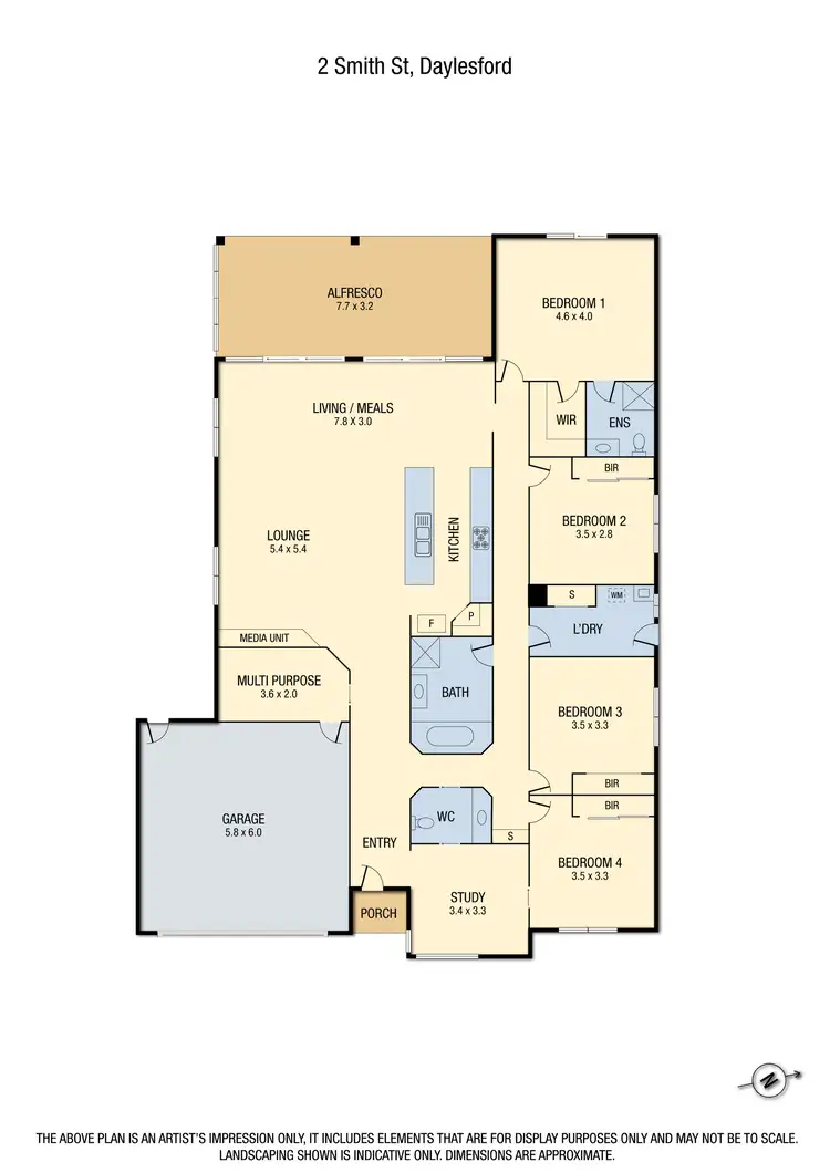 Floorplan of Homely house listing, 2 Smith Street, Daylesford VIC 3460