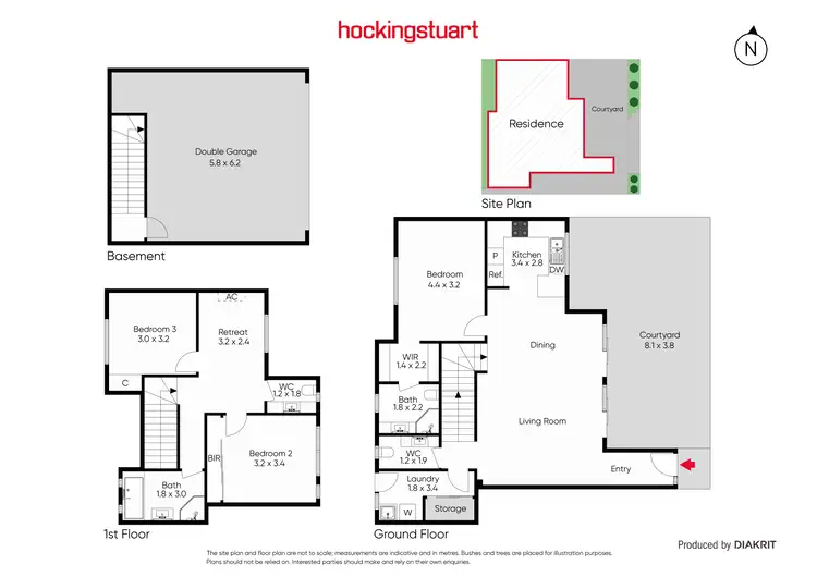 Floorplan of Homely townhouse listing, 2/17 Collocott Street, Mordialloc VIC 3195