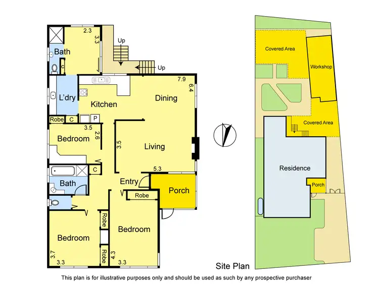 Floorplan of Homely house listing, 53 Green Avenue, Kingsbury VIC 3083