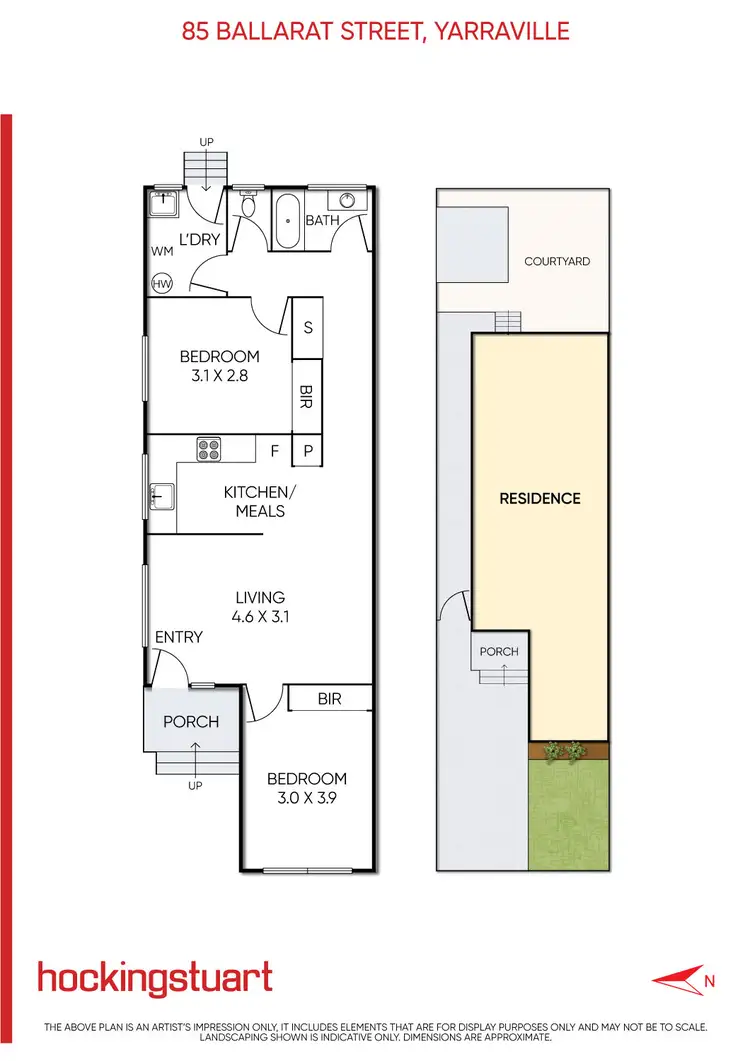 Floorplan of Homely house listing, 85 Ballarat Street, Yarraville VIC 3013